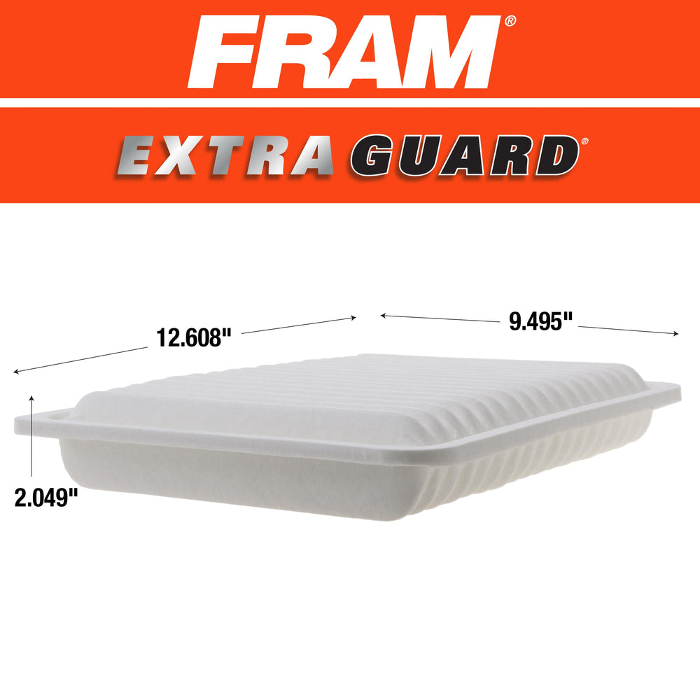 FRAM CA10163 packaging label with specs for confident purchase and correct model match