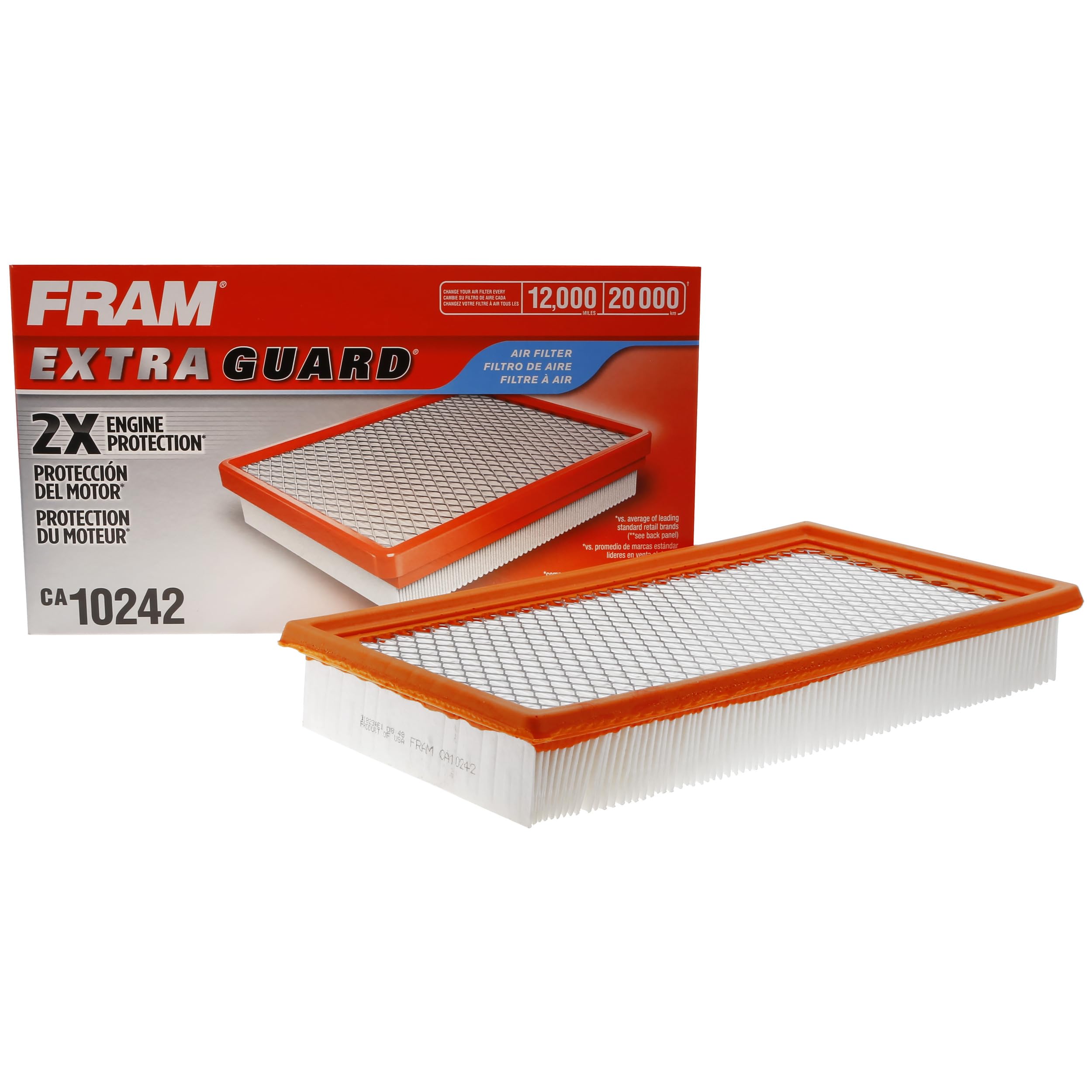 FRAM CA10242 front packaging showing product and model for easy identification