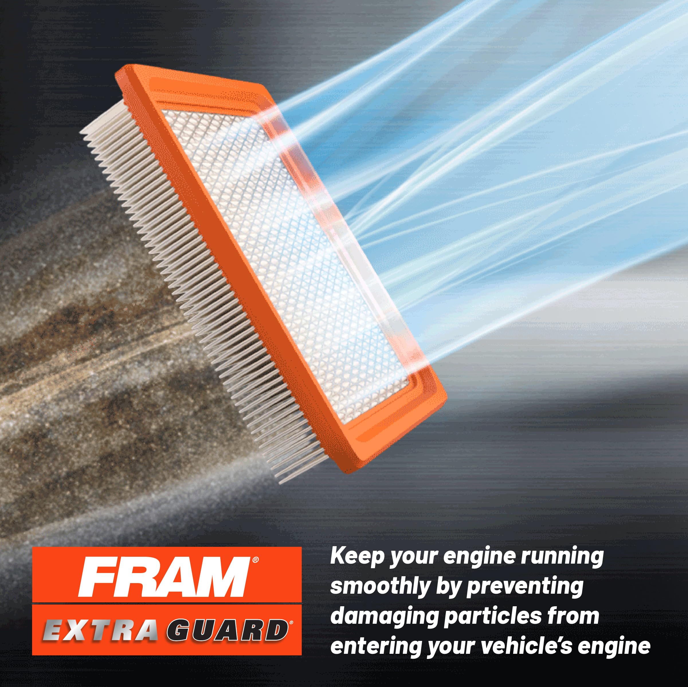 FRAM CA10242 beside ruler to show scale and confirm proper size fit