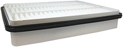 FRAM CA8918 pleated filter media close-up showing fine fibers for improved capture