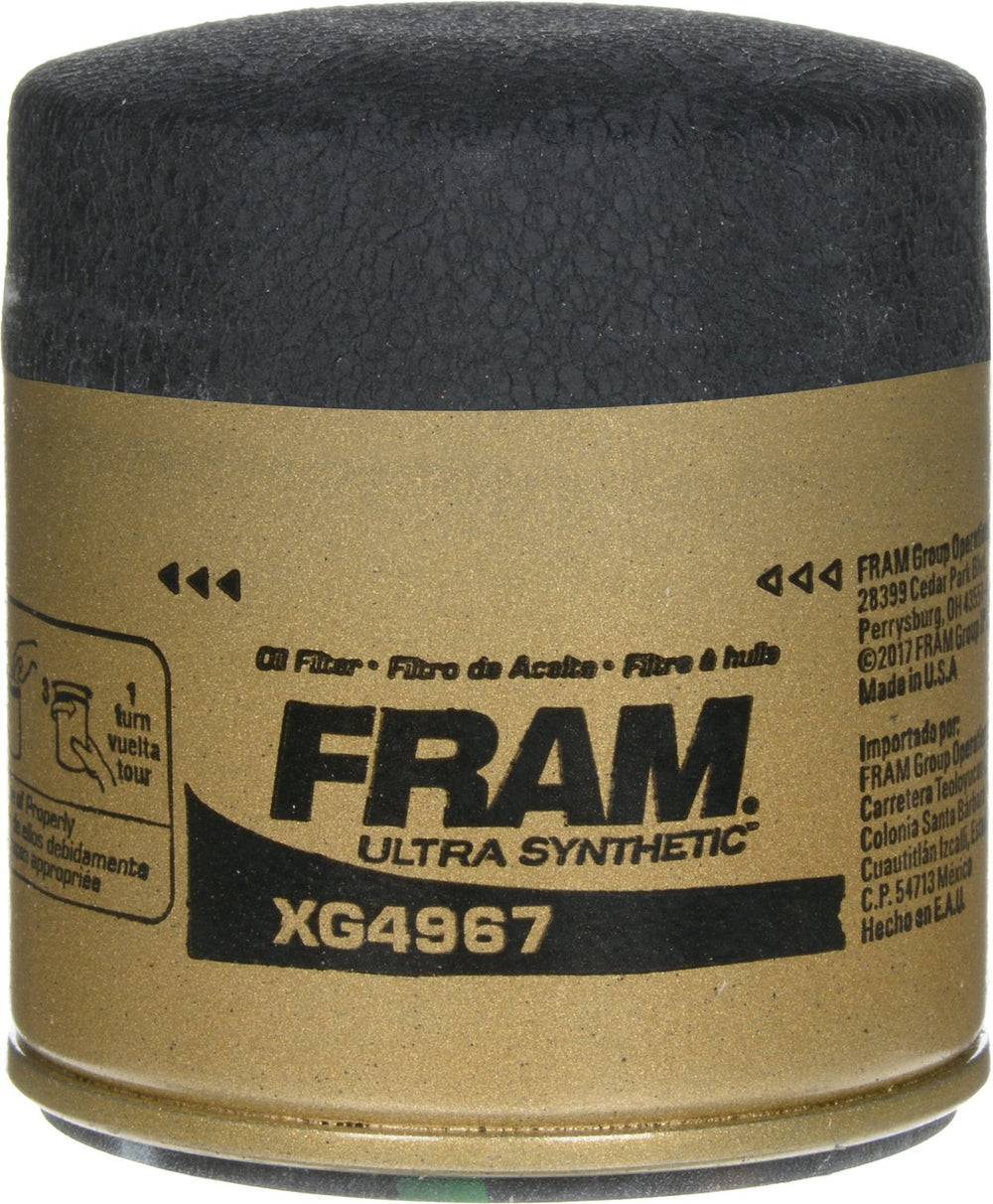 FRAM dual-layer media close-up showing filtration efficiency benefit