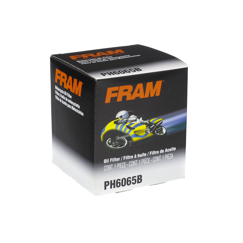 FRAM PH6065B installed on motorcycle demonstrating easy fit and dependable filtration