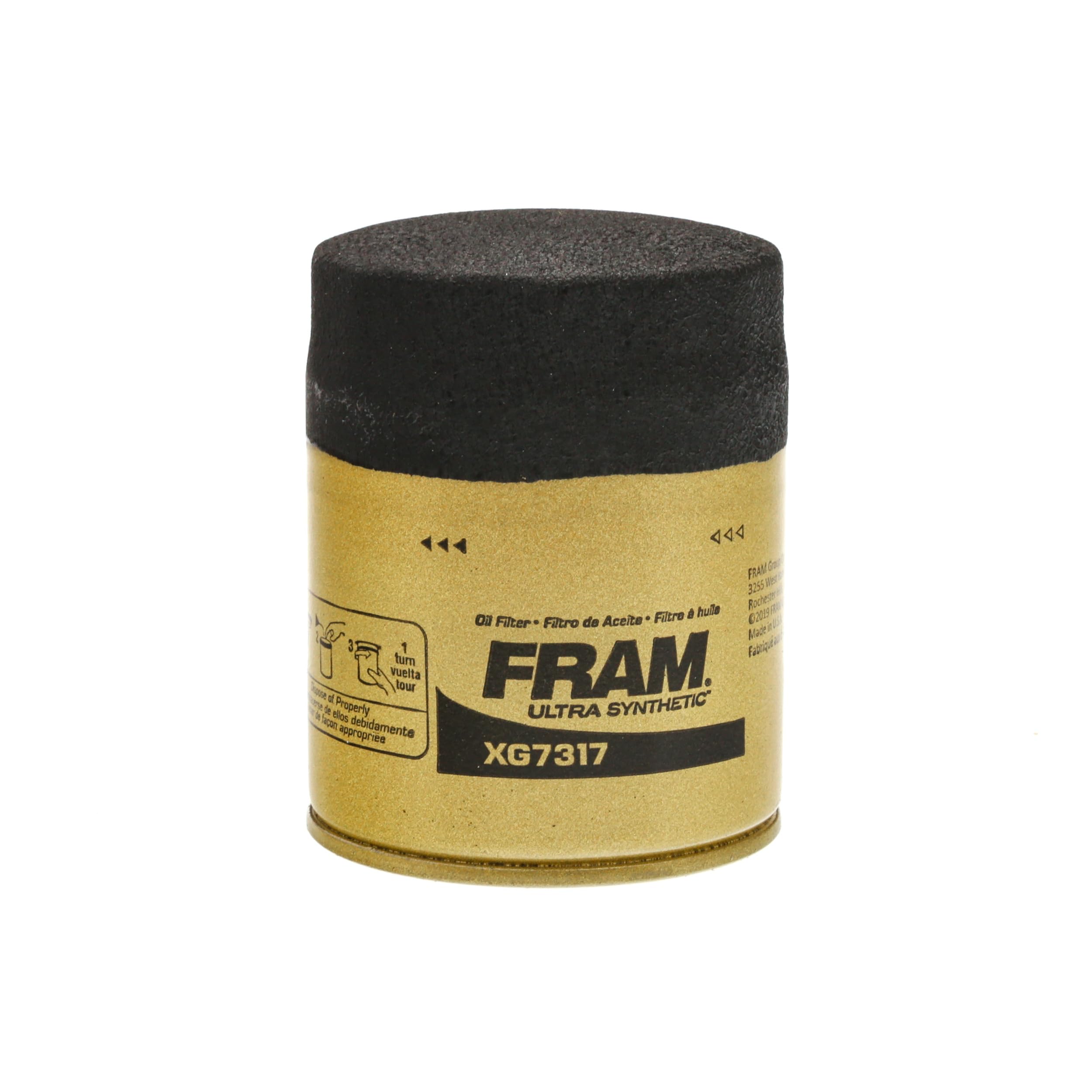 FRAM dual-layer pleated media closeup showing filtration depth for improved contaminant capture
