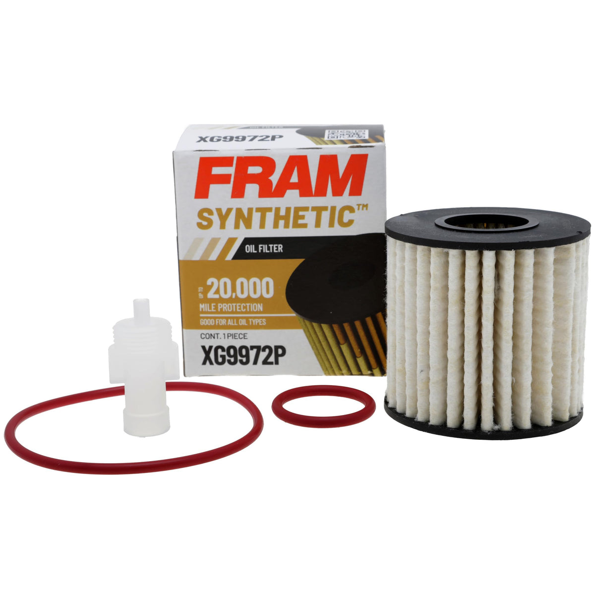 FRAM XG9972P front label showing model and benefits for correct selection