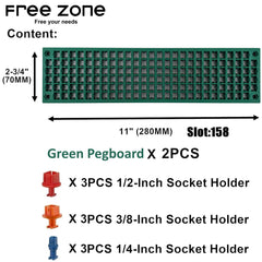 FREE ZONE stacked trays demonstrating compact storage and easy transport advantage