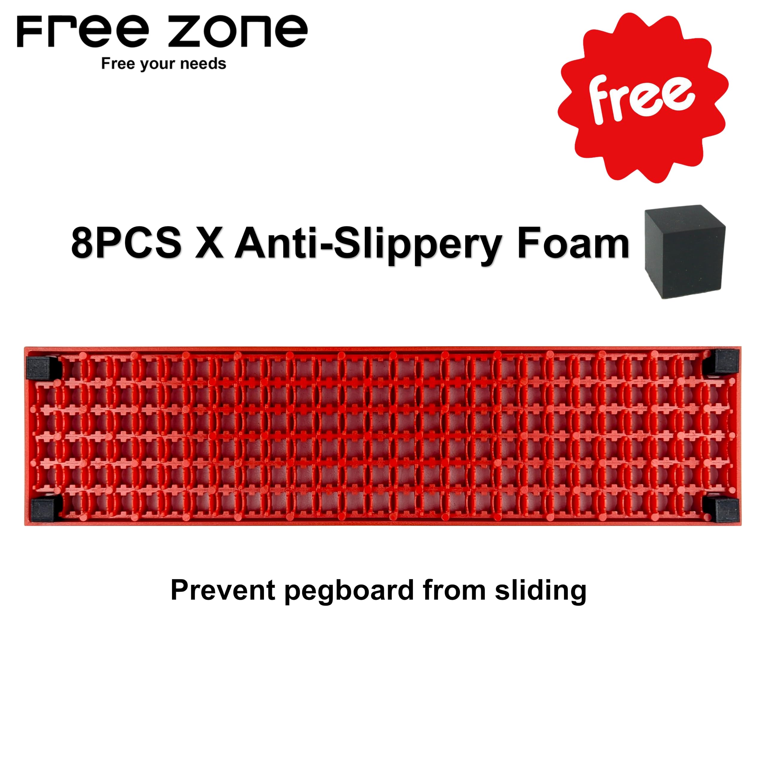 FREE ZONE on a workshop bench with bits displayed showing quick access and order