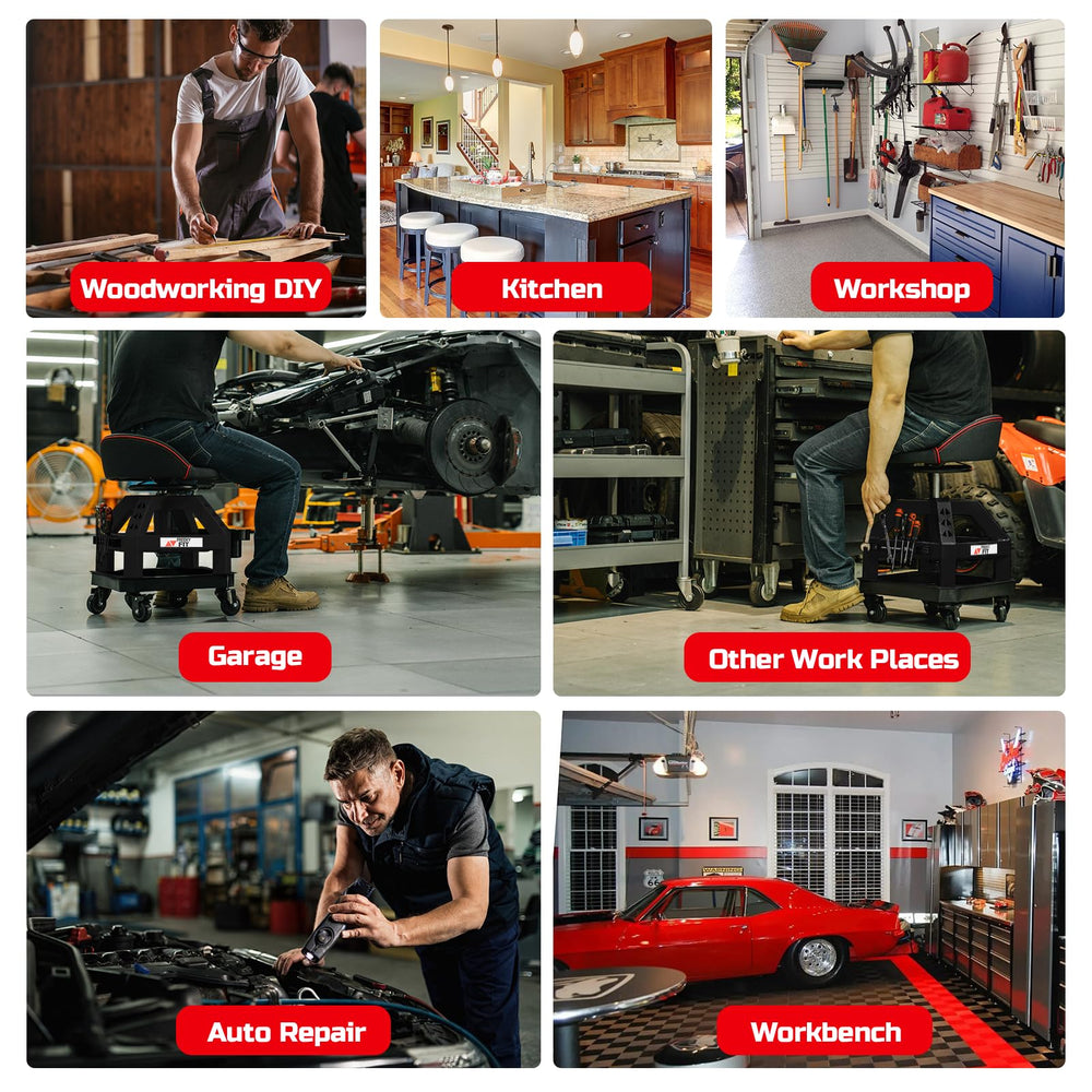 FreekyFit casters rolling smoothly on concrete protecting floors and easing movement