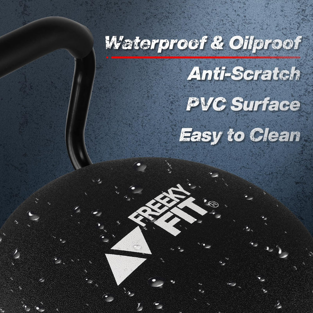 FreekyFit wiped clean to show waterproof seat surface for quick cleanup