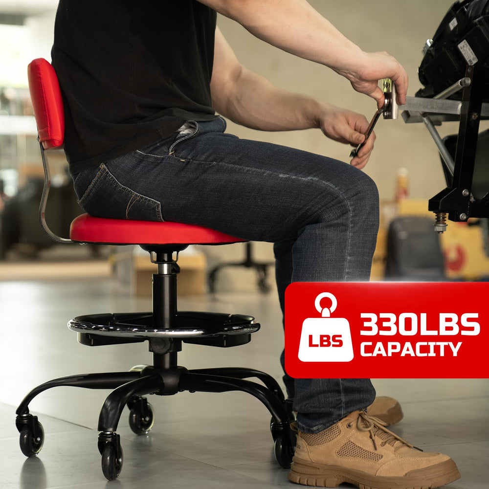 FREEKYROCK ergonomic backrest detail providing lumbar support during long tasks