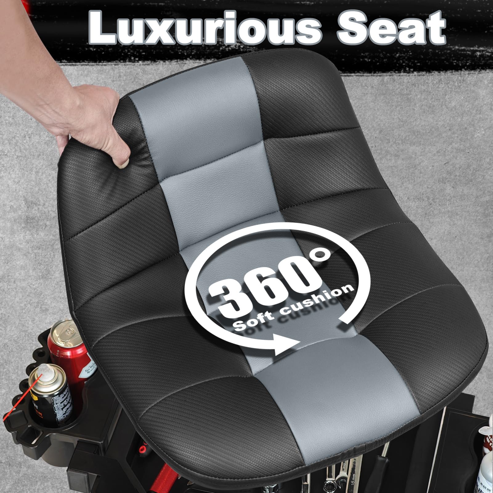 FREEKYROCK close-up of carbon fiber seat texture offering durable comfort benefit