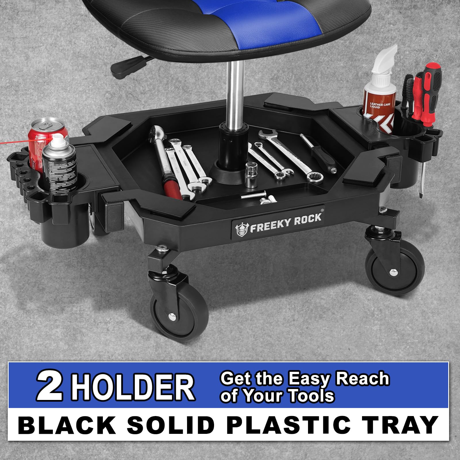 FREEKYROCK caster wheels underframe showing smooth mobility and stability