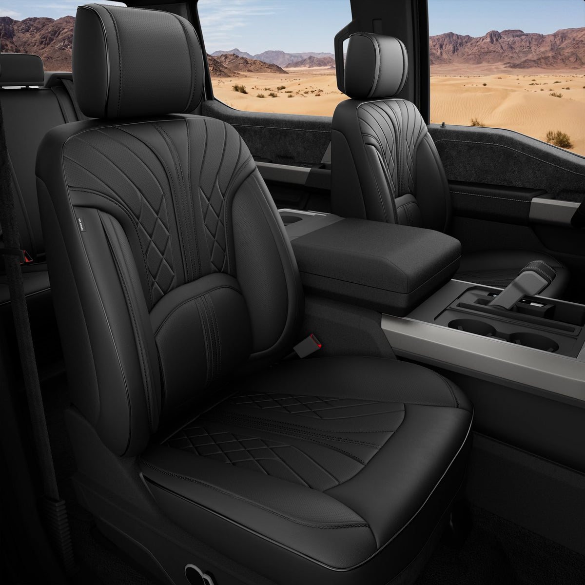 FREESOO front seat full coverage showing neat fit and protection