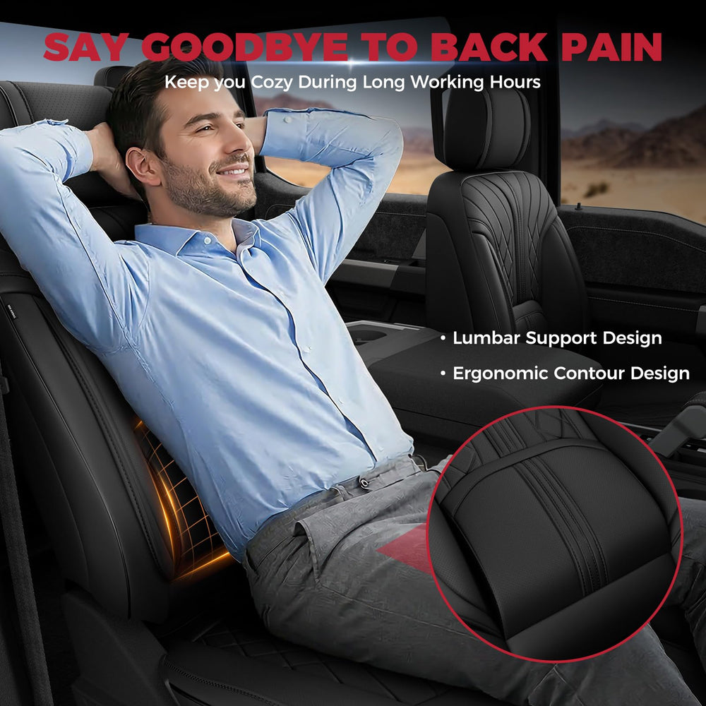 FREESOO lumbar support closeup offering ergonomic back comfort