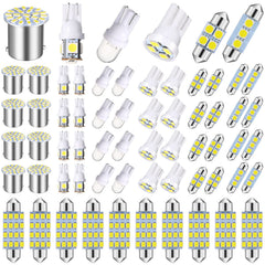 Frienda front packaging of 70-piece LED kit showing included bulb types and benefits