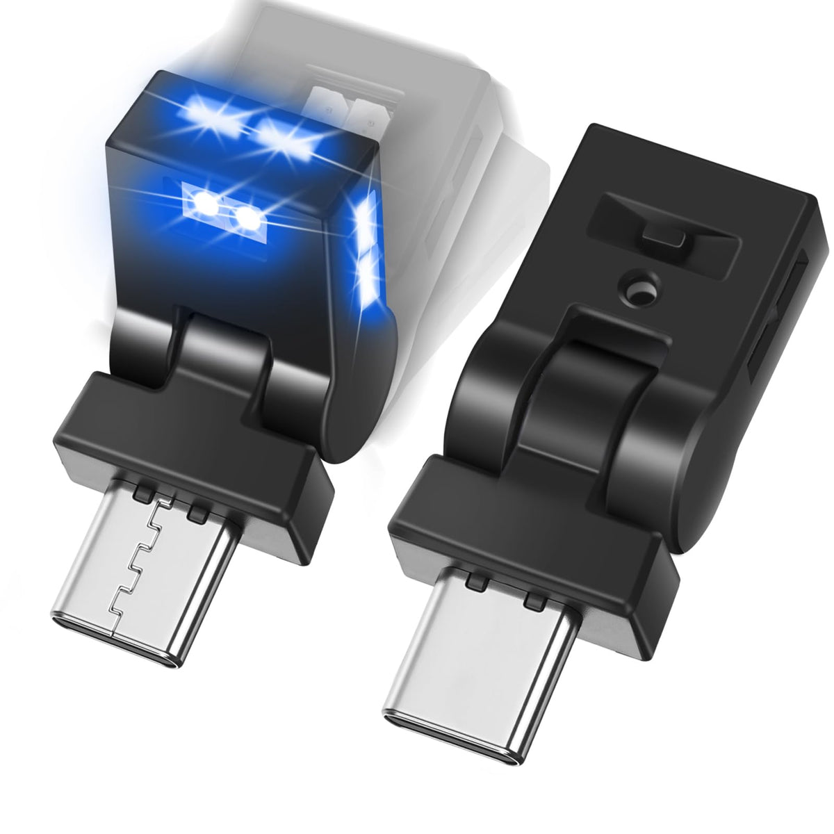 Frienda front view of two Type-C USB lights showing compact design and convenience