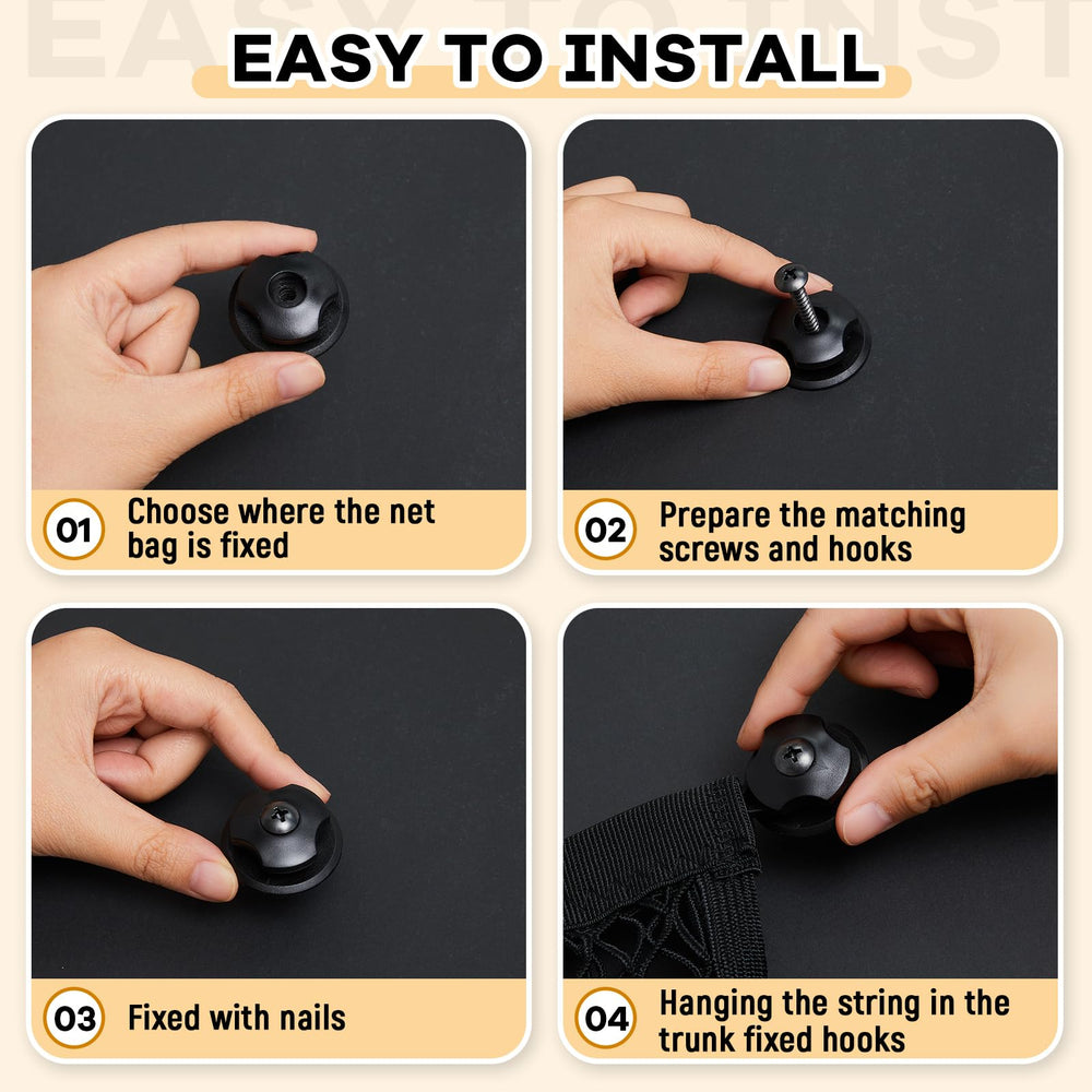 Frienda included hooks and screws displayed for easy, reliable installation