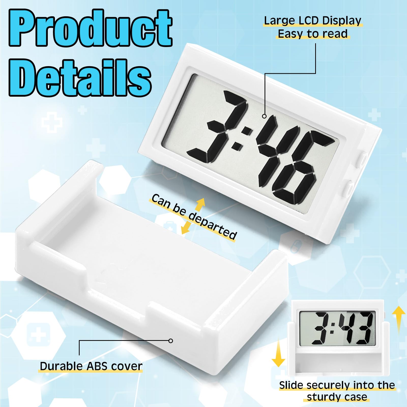 Frienda close-up of LCD large digits offering quick readability benefit