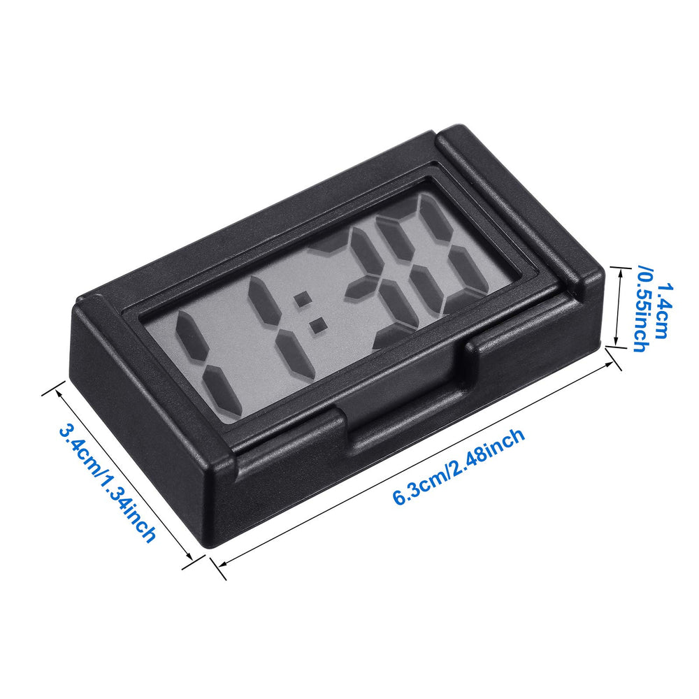 Frienda mini clock back with adhesive pad for easy stick-on installation benefit