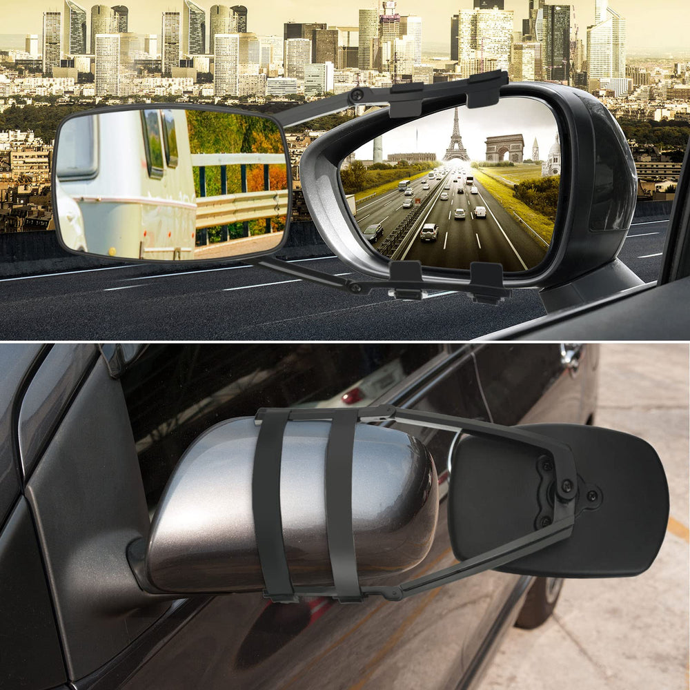 Frienda mounted on SUV side mirror improving lane-change visibility