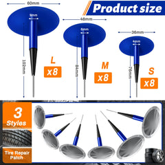 Frienda three plug sizes laid out side by side to compare lengths and diameters easily