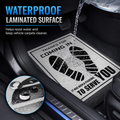 Frienda printed footprints detail highlighting clean professional presentation