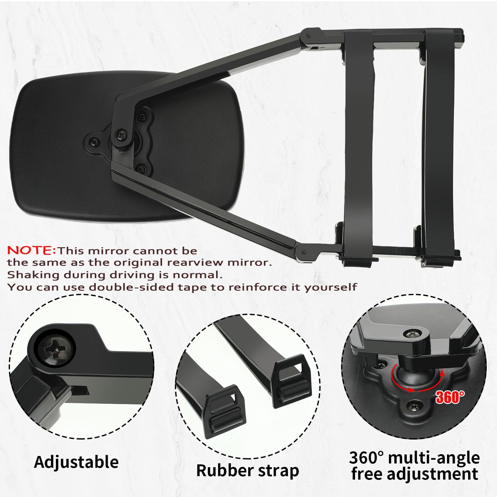 Frienda rubber strap closeup showing anti-slip adjustment for stability