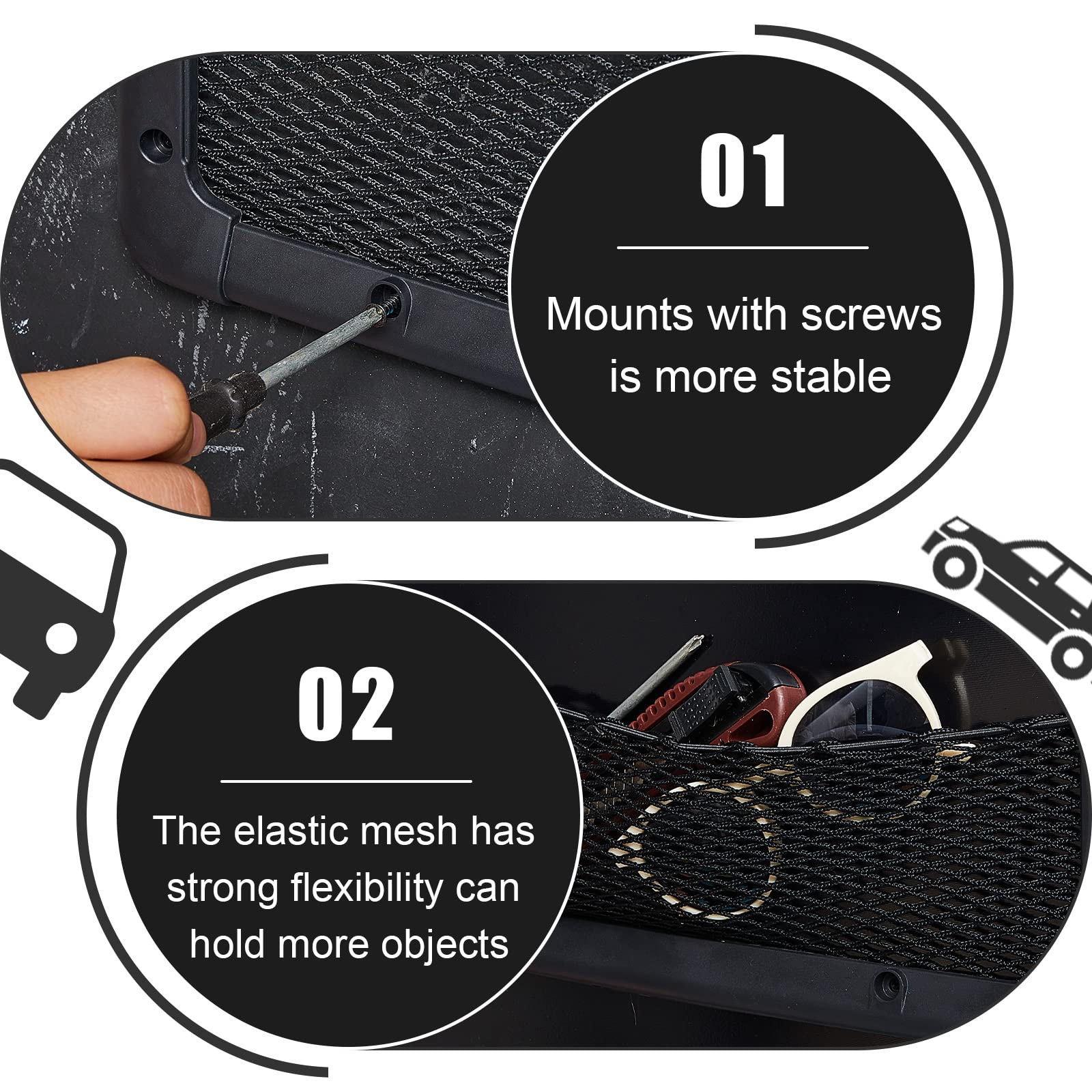Frienda attached to seat back showing quick-reach convenience