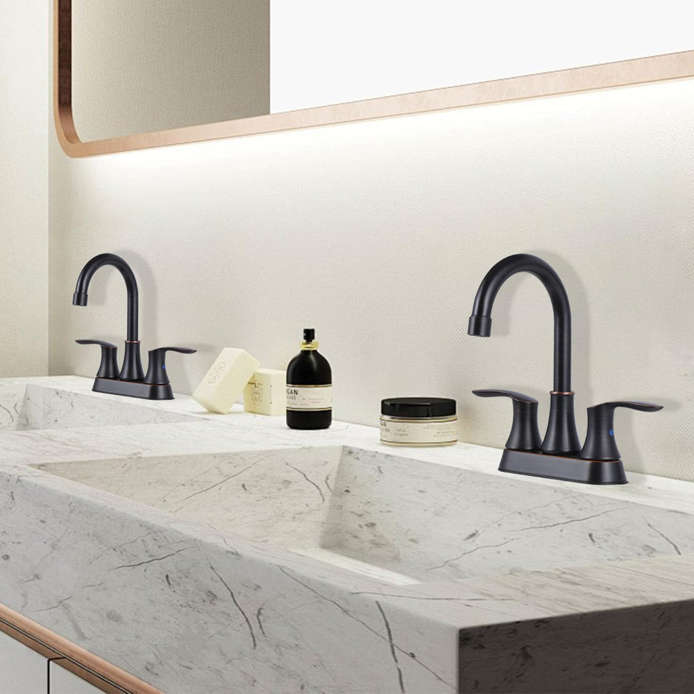 Friho faucet in a bathroom setting demonstrating visual upgrade and functional fit