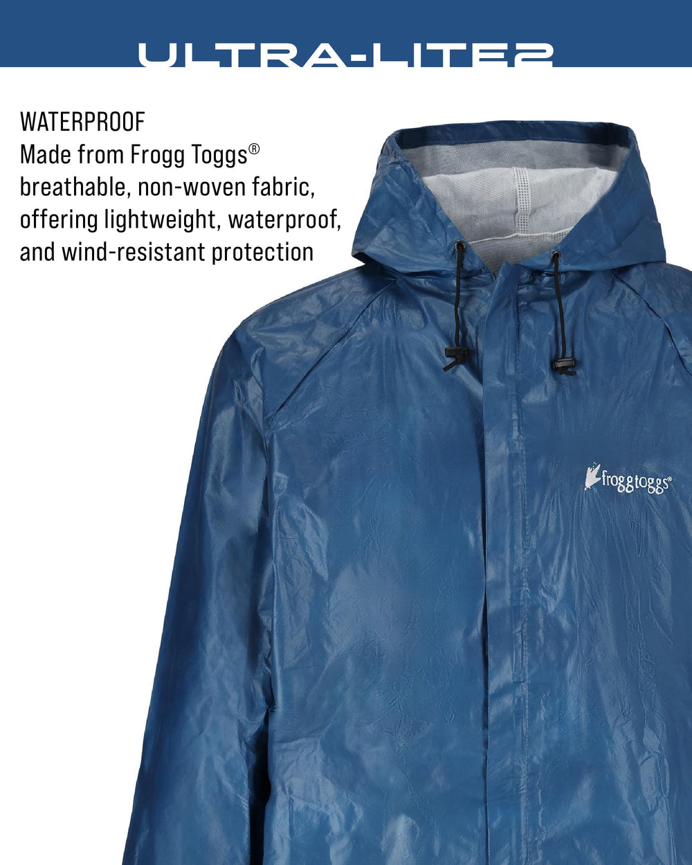 FROGG TOGGS elastic cuff detail sealing sleeves and improving fit