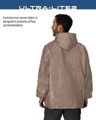 FROGG TOGGS fabric close-up showing breathable texture and lightweight feel