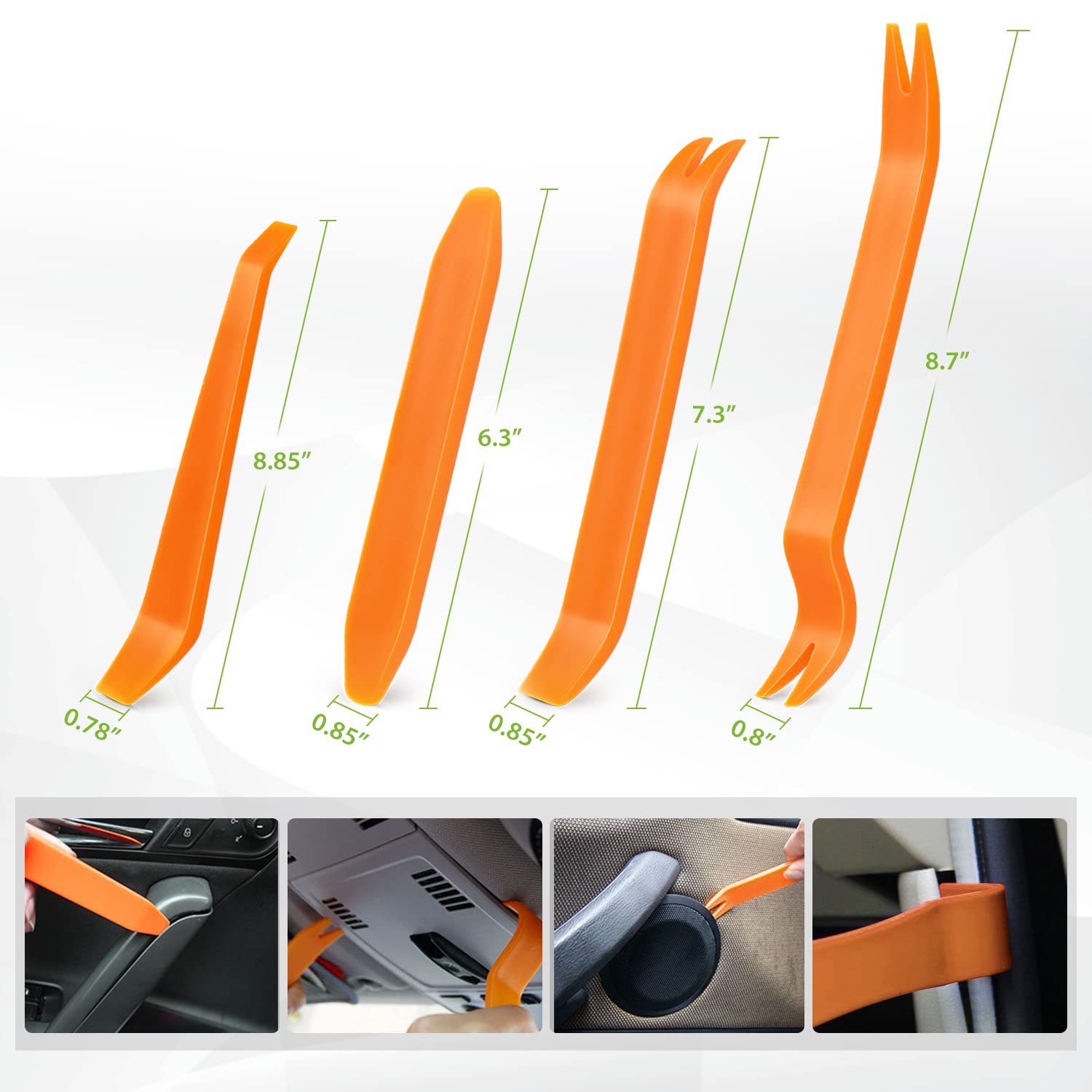 Frokom size comparison view helping choose correct clip for exact fit