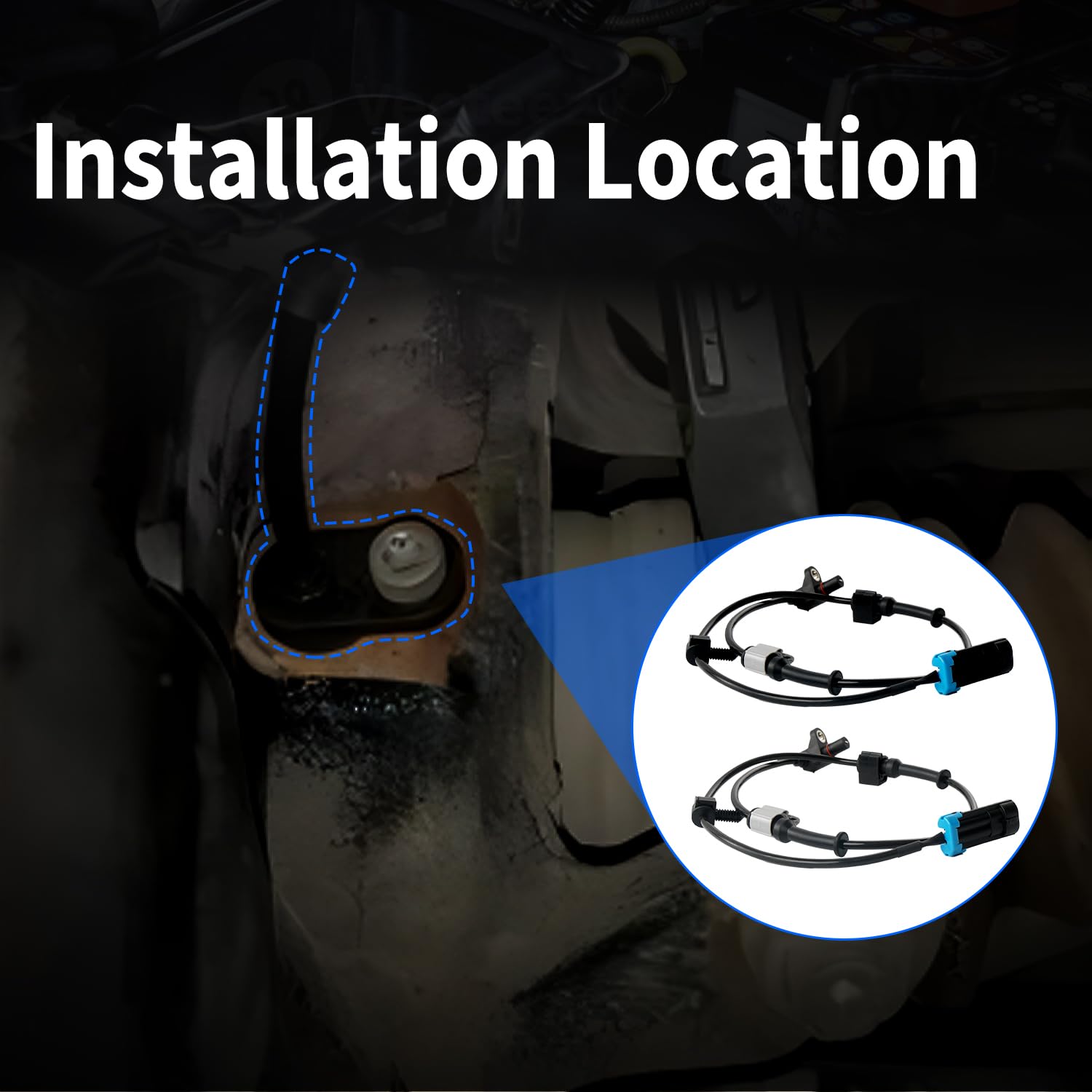 FRONEZER sensor being handled in garage scene showing simple DIY installation