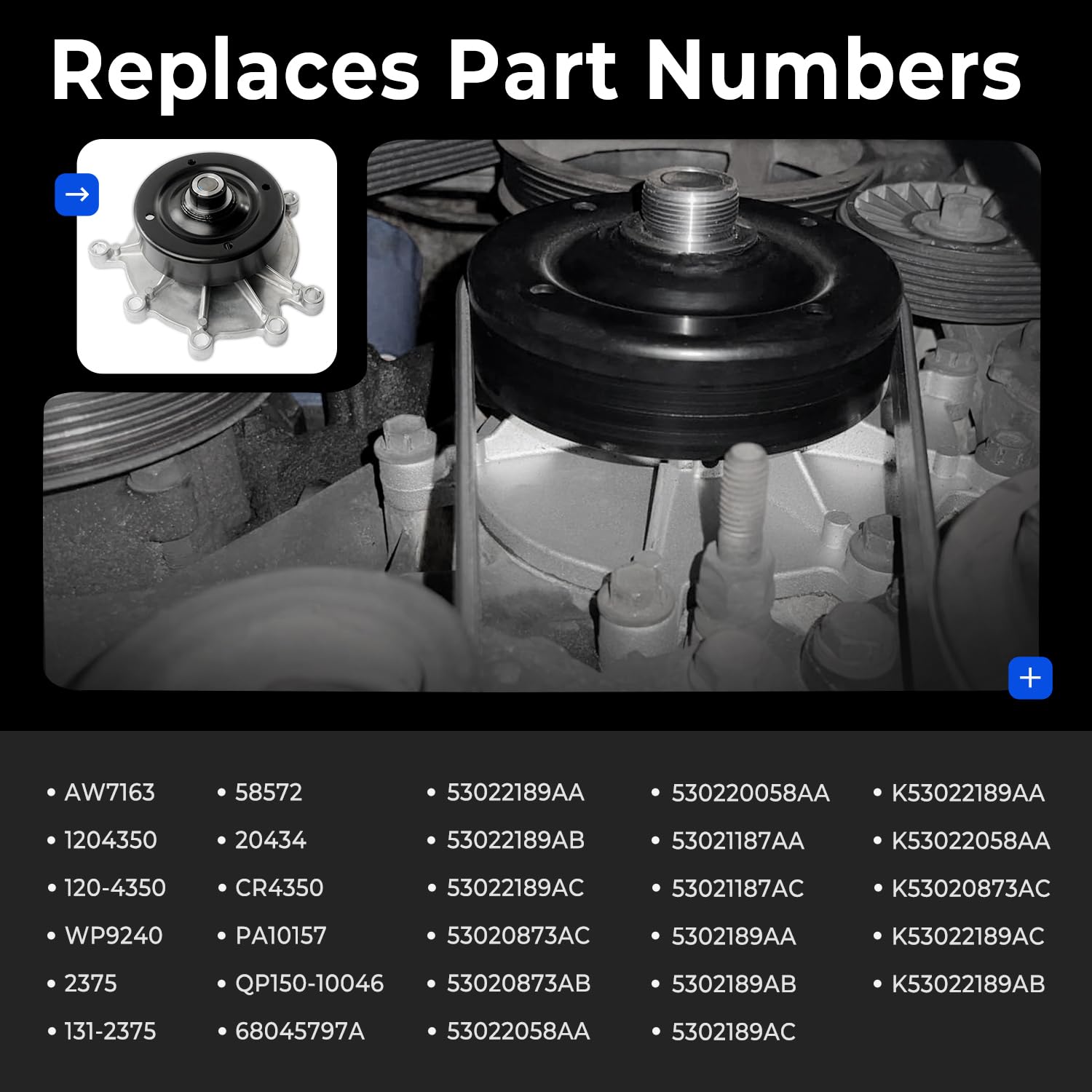 FRONEZER pump installed in engine bay demonstrating straightforward fitment benefit