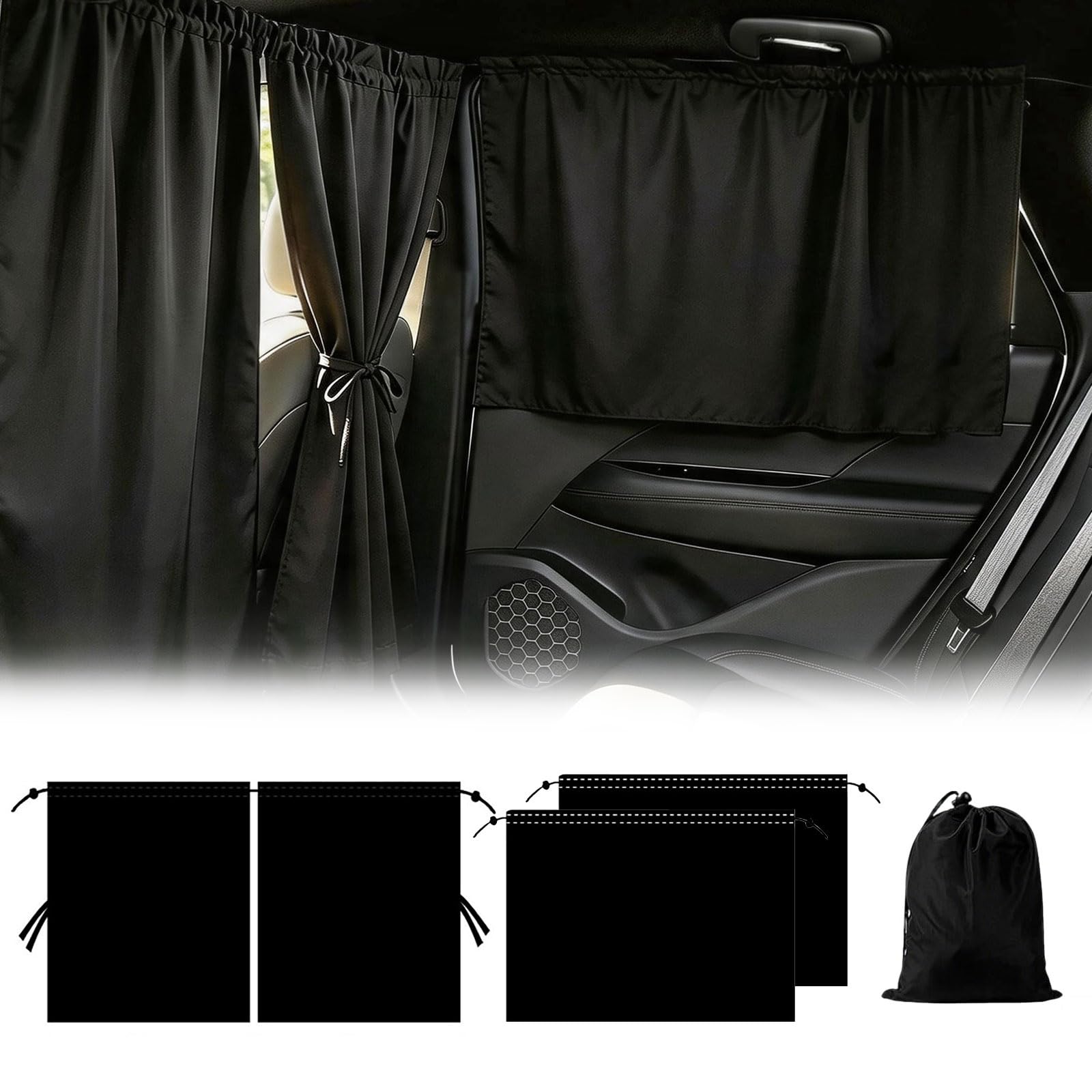 FRYQ center partition front view showing full coverage and privacy