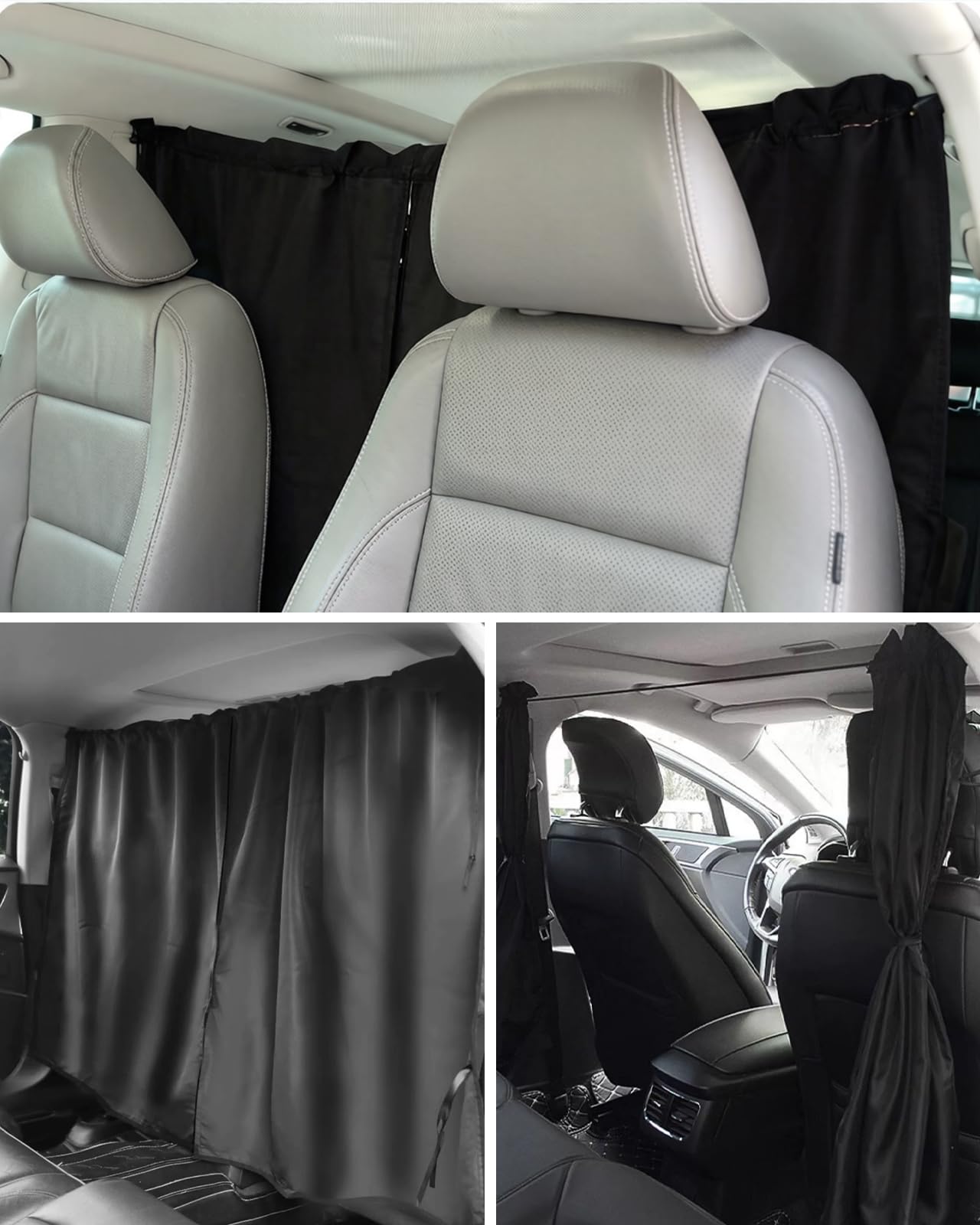 FRYQ storage bag with folded curtains for compact travel storage