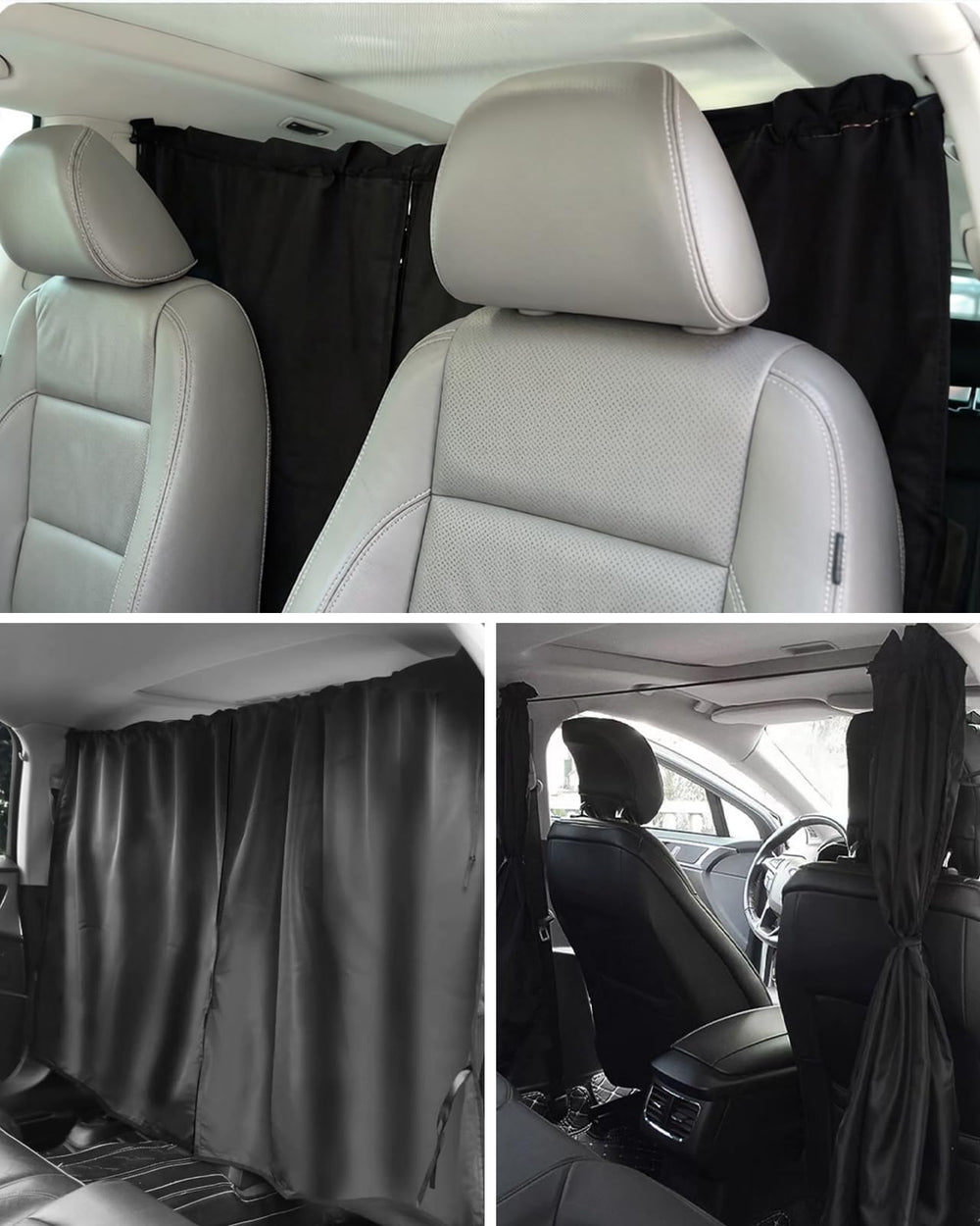 FRYQ storage bag with folded curtains for compact travel storage