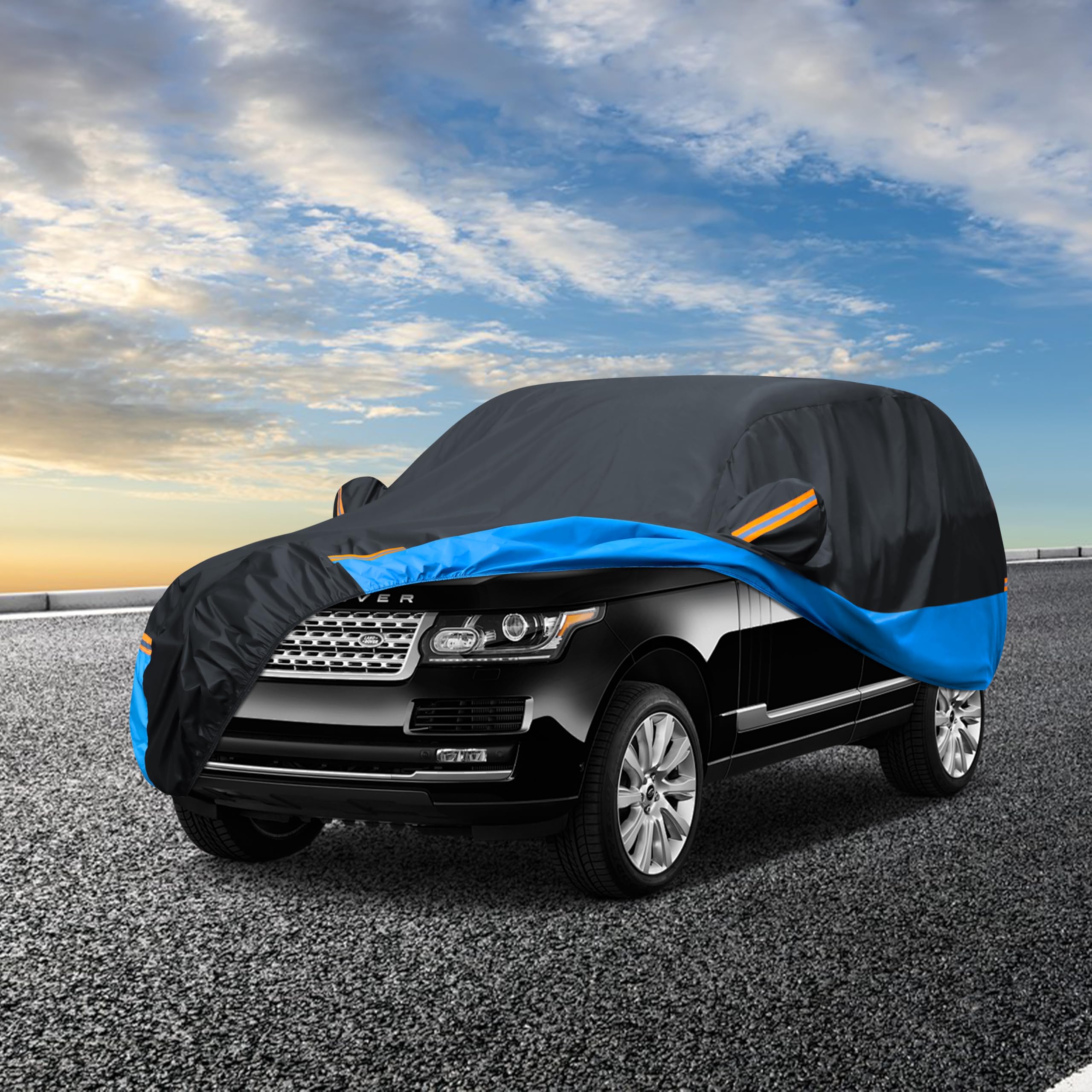 FSGRICH cover on SUV in driveway demonstrating outdoor protection