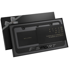 FSPORT black chrome front view showing clean low-profile finish and neat edges