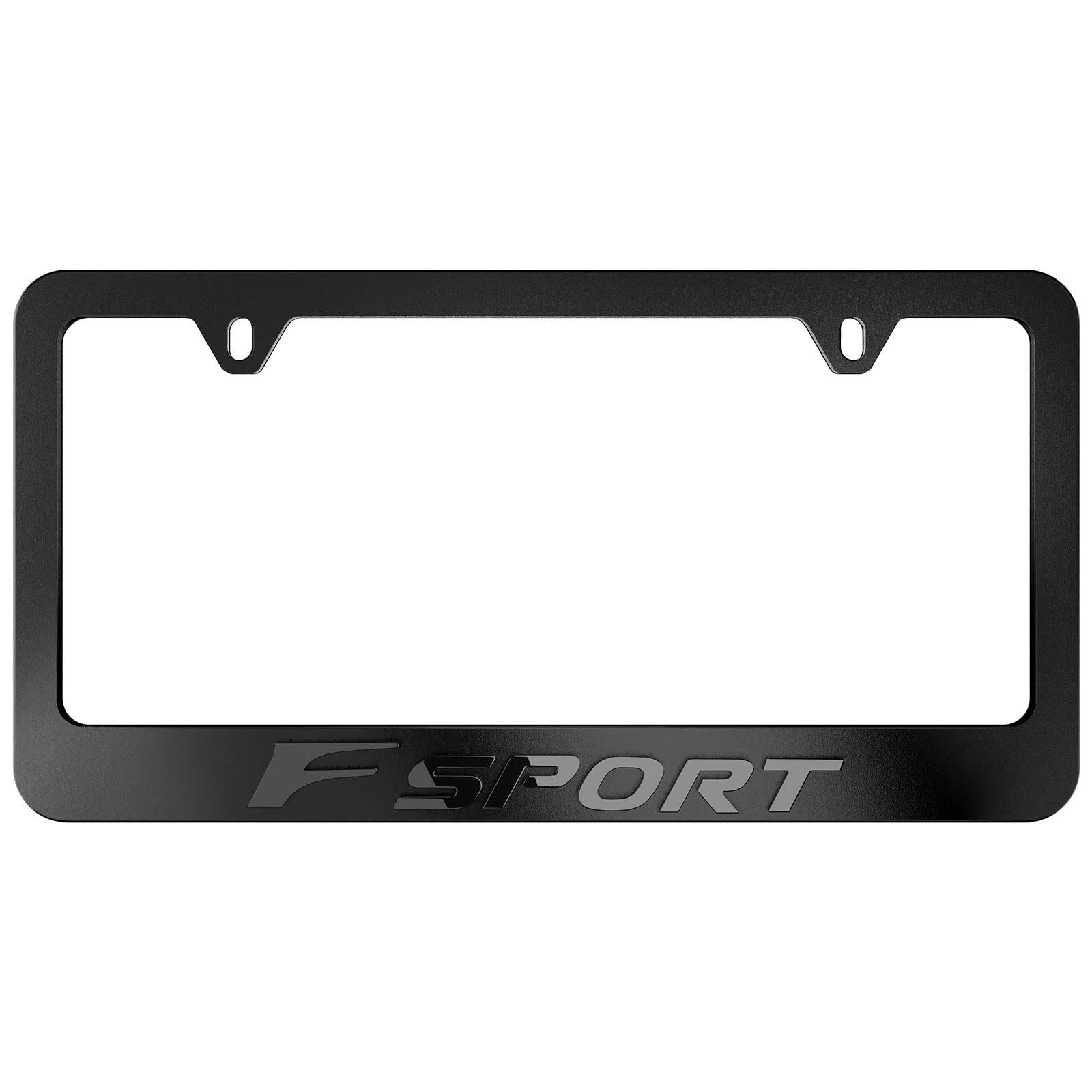 FSPORT license plate frame mounted on car bumper showing improved appearance