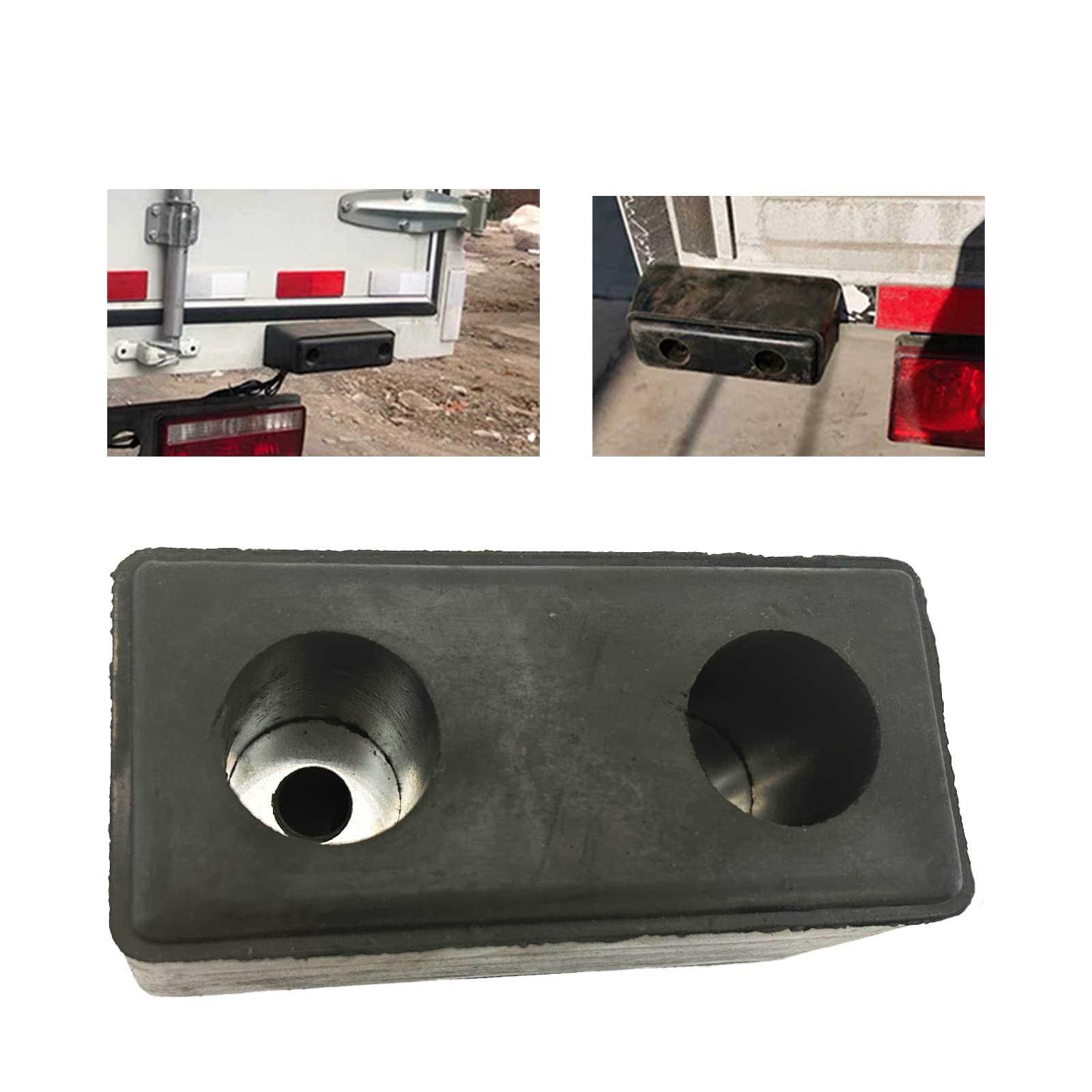 Fudatong bumpers on a truck at a loading dock showing real-world protection