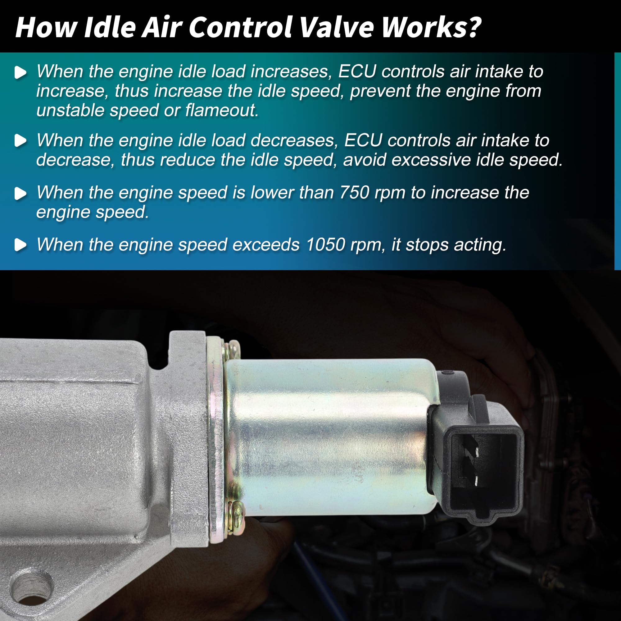 FUELHOOD valve installed under hood demonstrating restored idle stability benefit