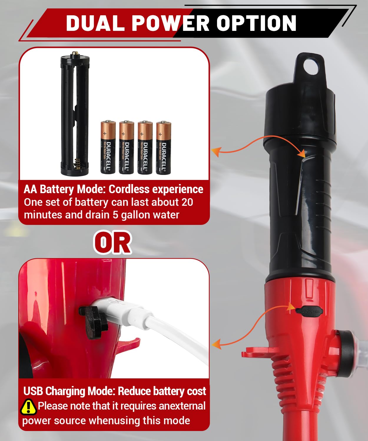 fuelio extended 36-inch hose displayed for reaching distant tank benefit