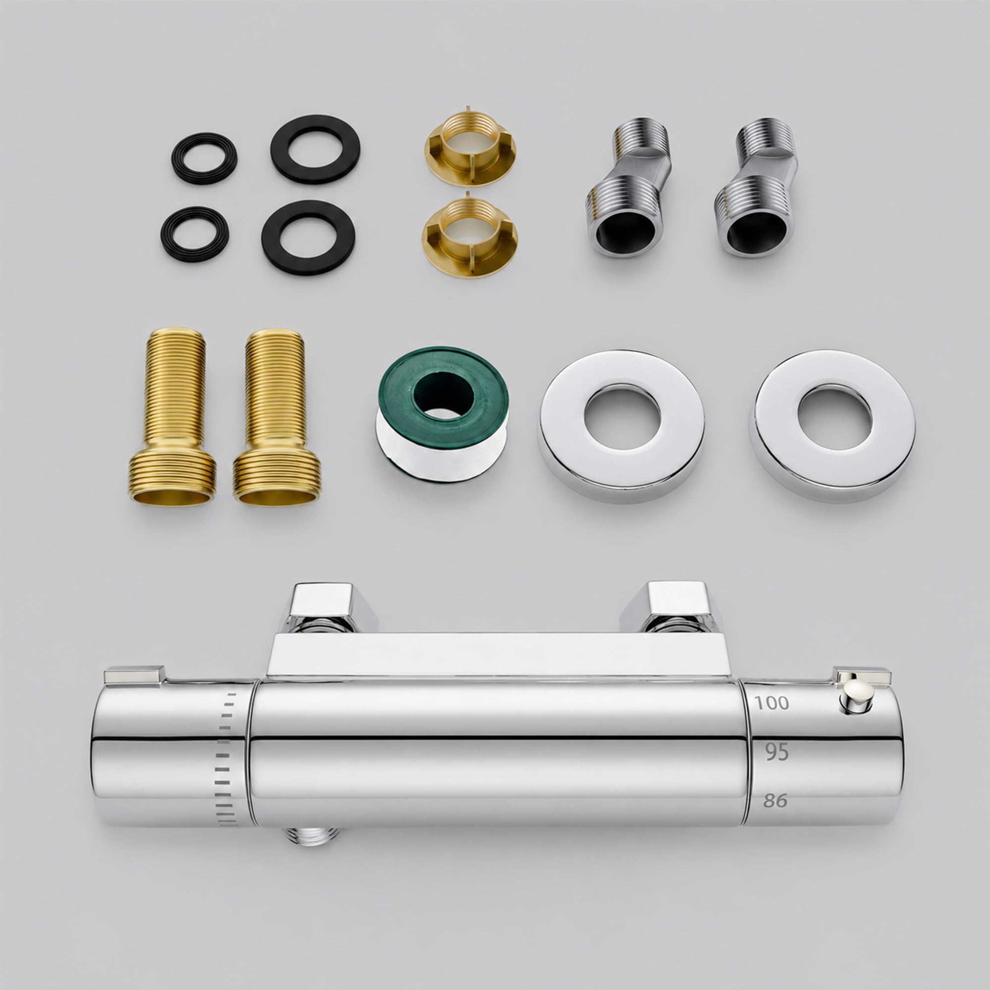 FUGO exposed brass body detail illustrating solid brass construction for long-term durability