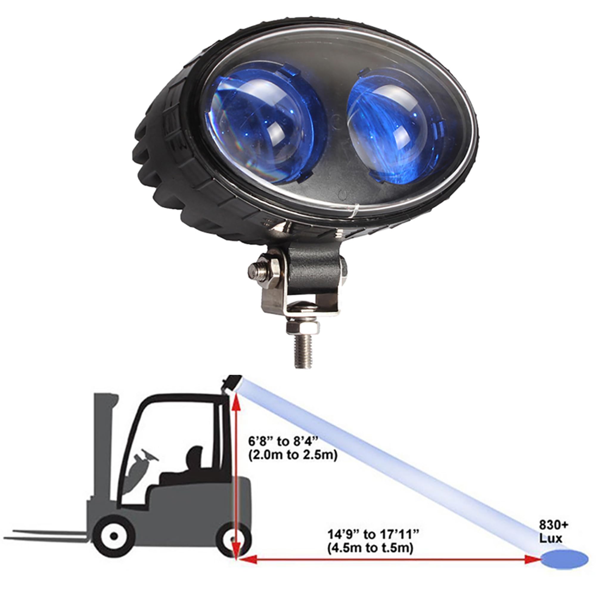 Fuguang light in aisle intersection reducing blind-corner risk benefit