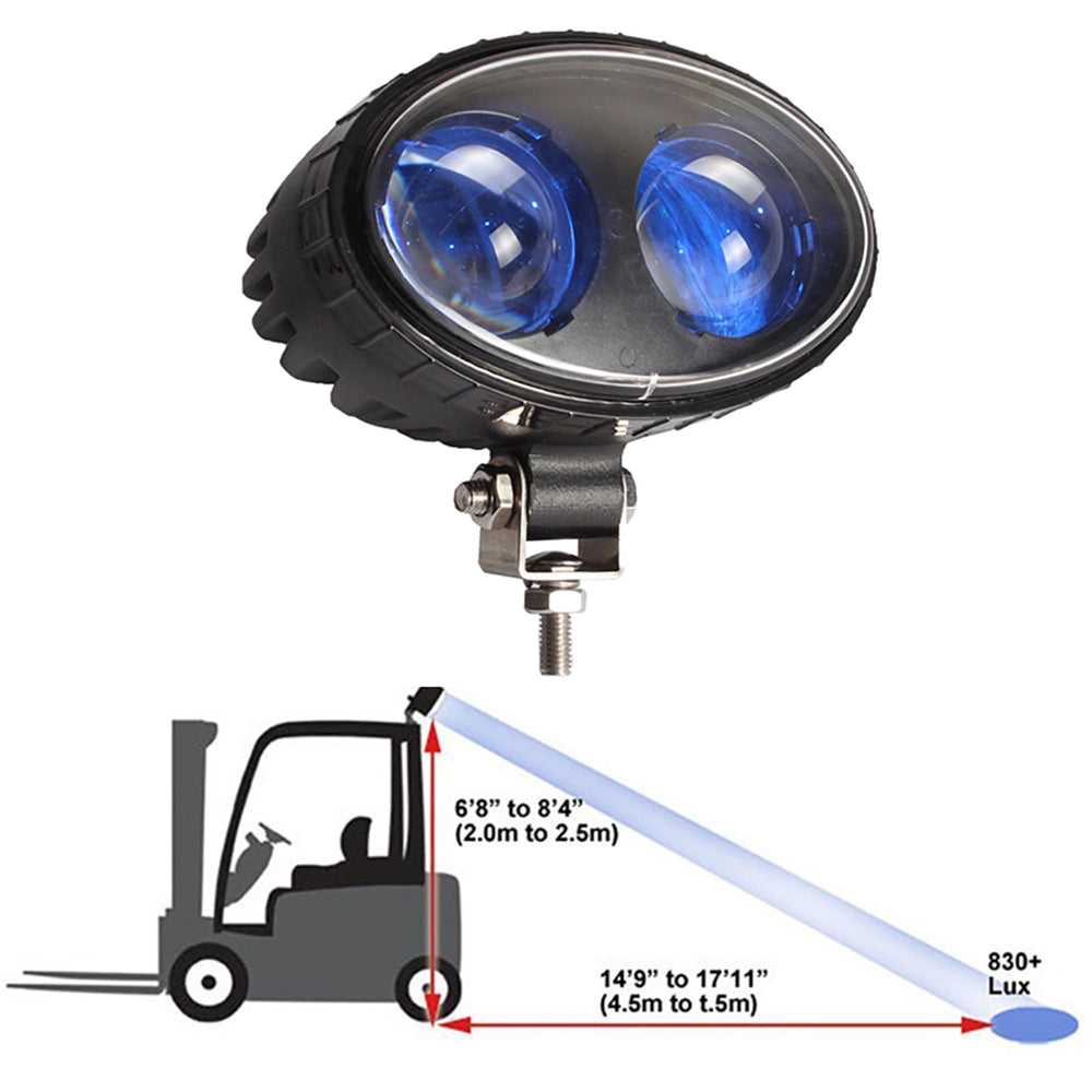 Fuguang light in aisle intersection reducing blind-corner risk benefit