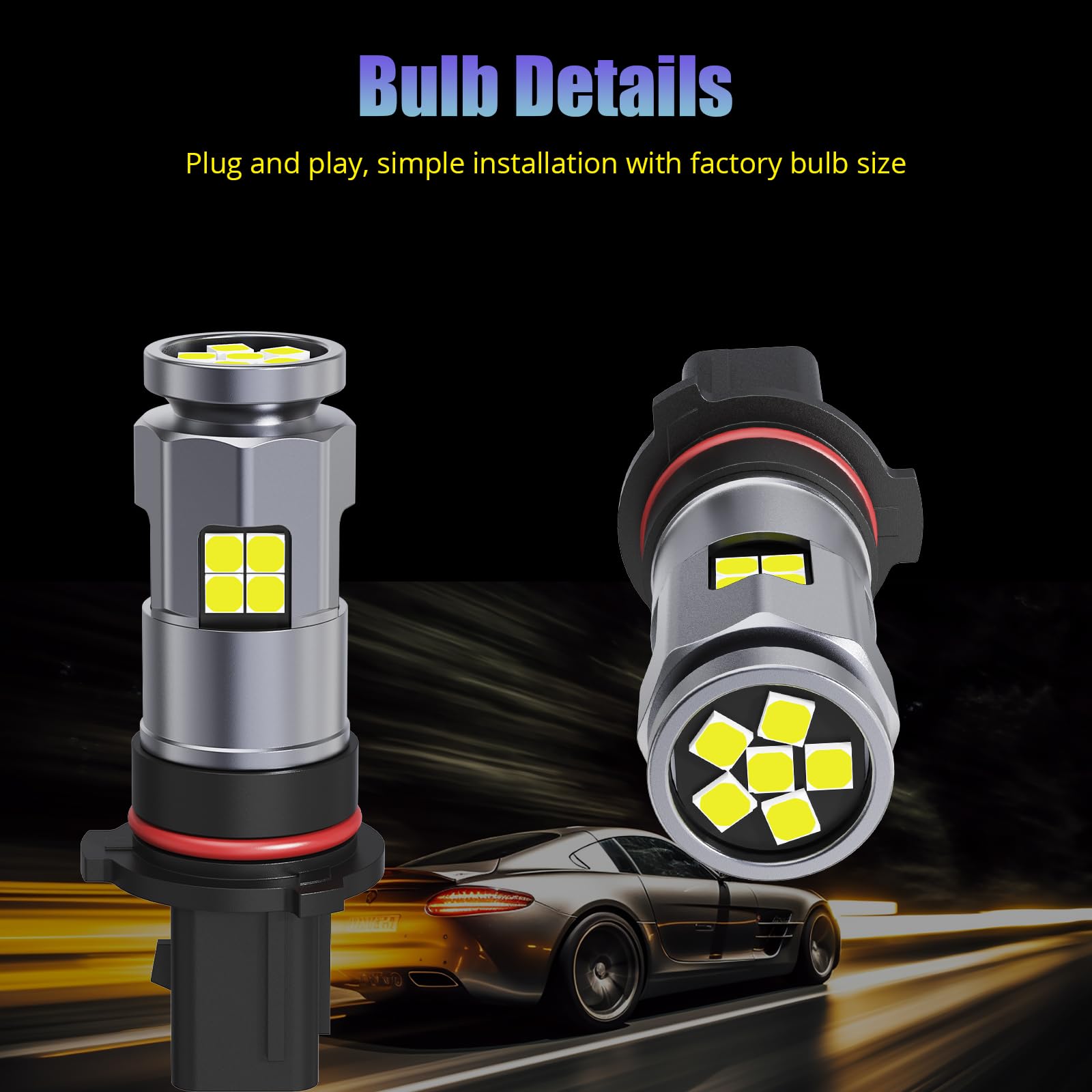 Fulanmi PSX26W side profile highlighting connector for easy plug-and-play benefit