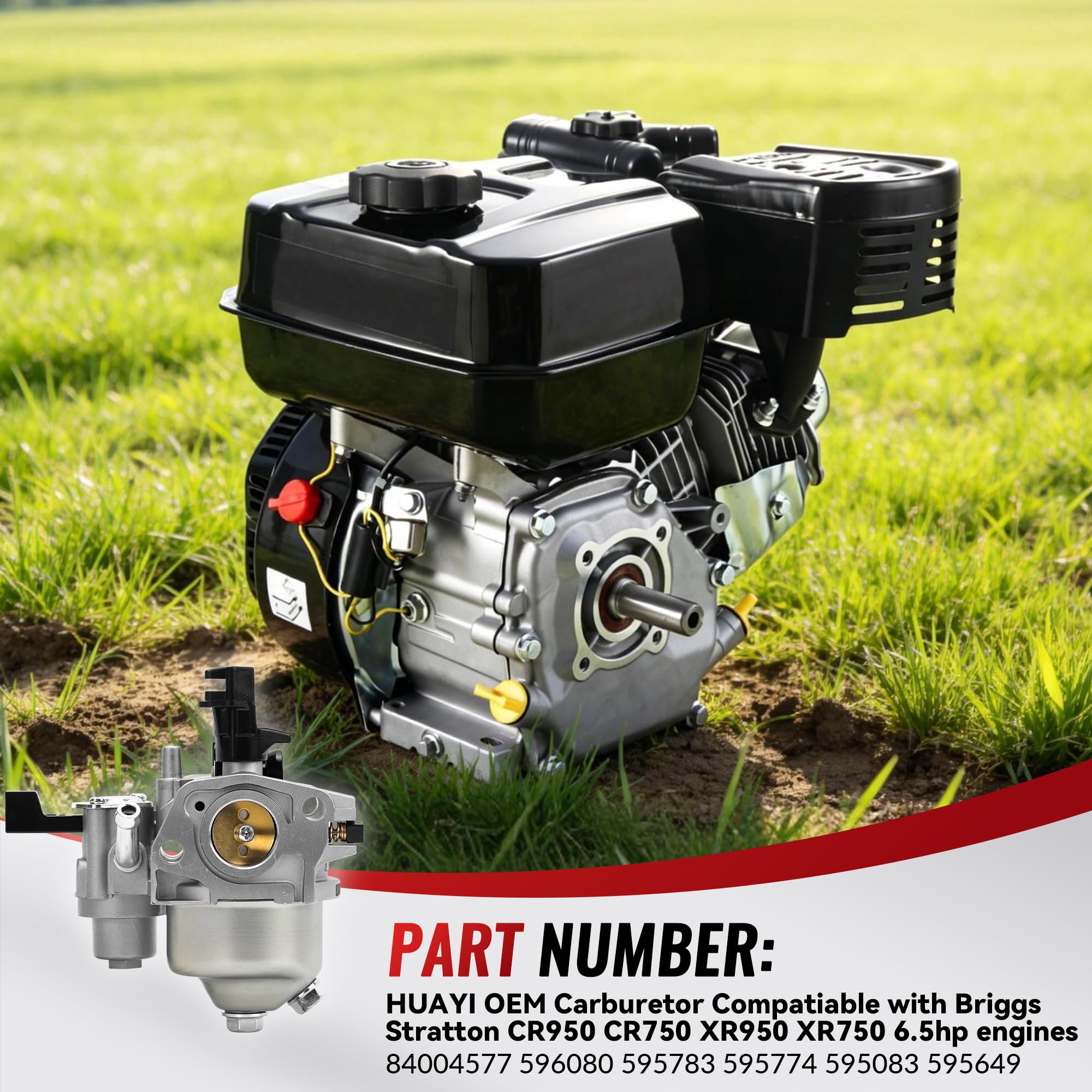 fullas Huayi carburetor on outdoor equipment showing restored tool performance