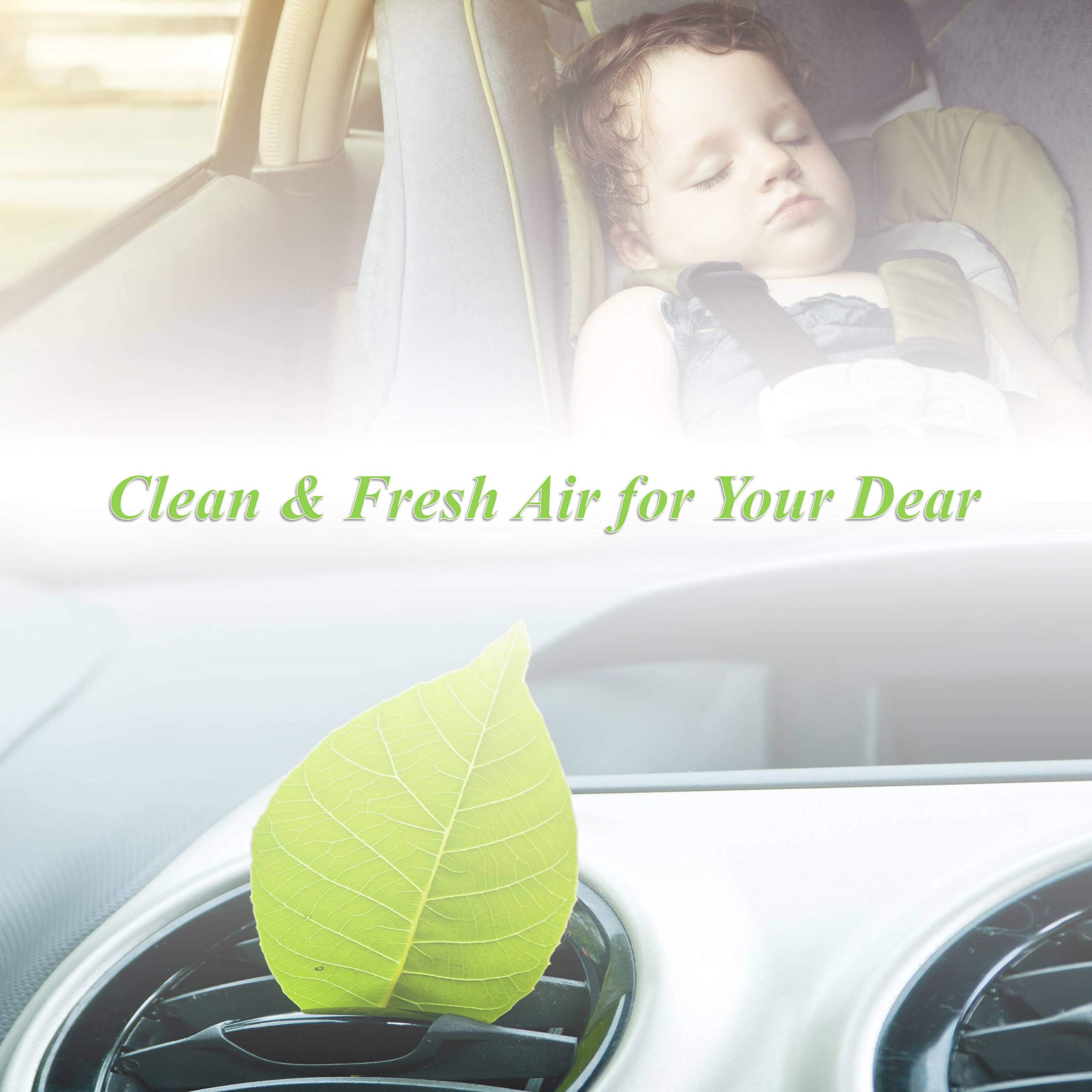 FUN-DRIVING FD157 lifestyle shot in car dashboard highlighting fresher cabin air benefit