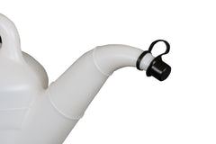 Funnel King molded quart and liter graduations close-up for accurate measuring