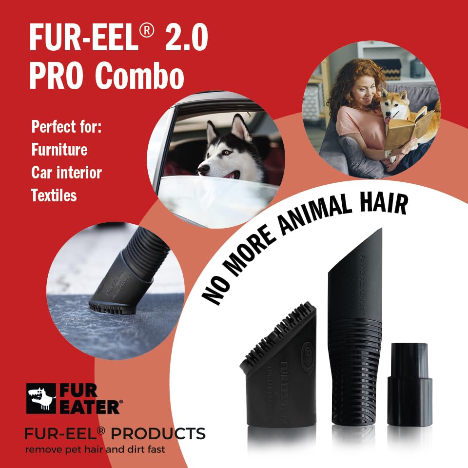 FUR-EEL PRO 2.0 in action cleaning a trunk liner, showing reach into corners